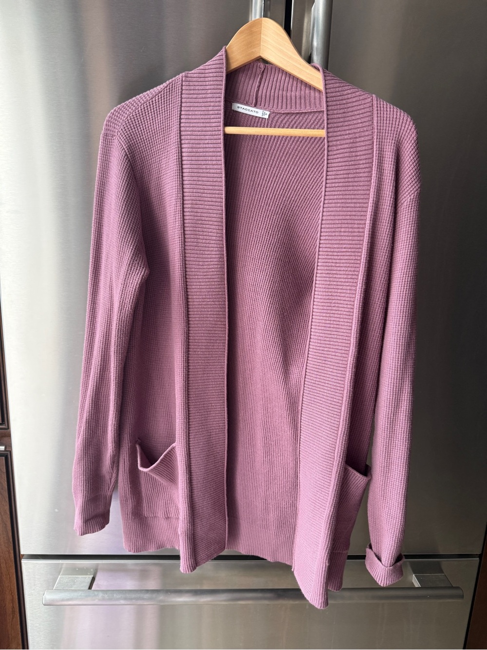 Staccato Dusty Mauve Open-Front Cardigan Women's S